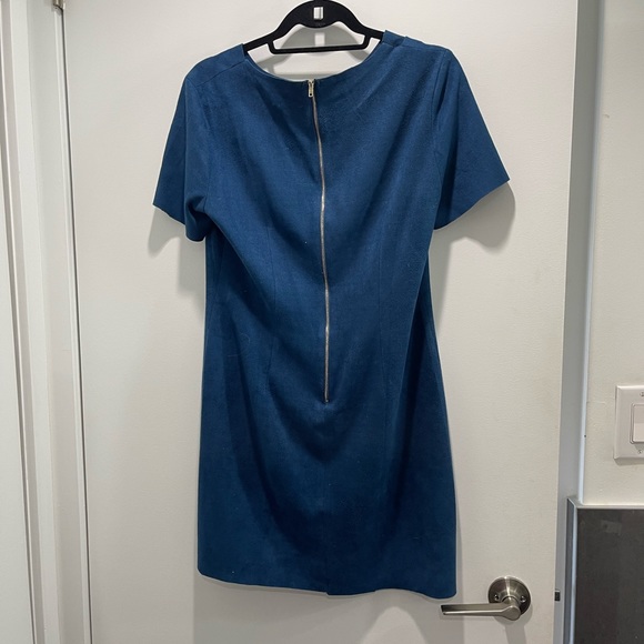 Harper & Me, blue suede mini dress - Picture 4 of 4